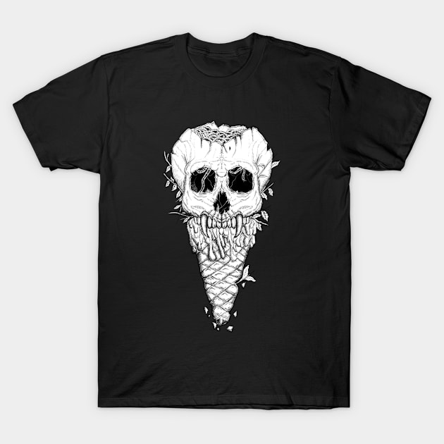 skull ice cream T-Shirt by Krib_creative